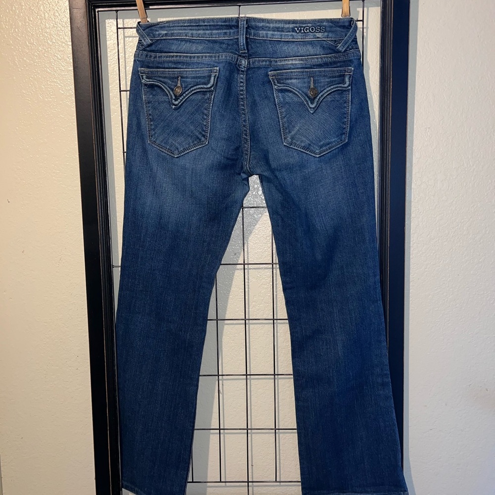 Vigoss Studio Bootcut Jeans Flap back  Pockets sz 29